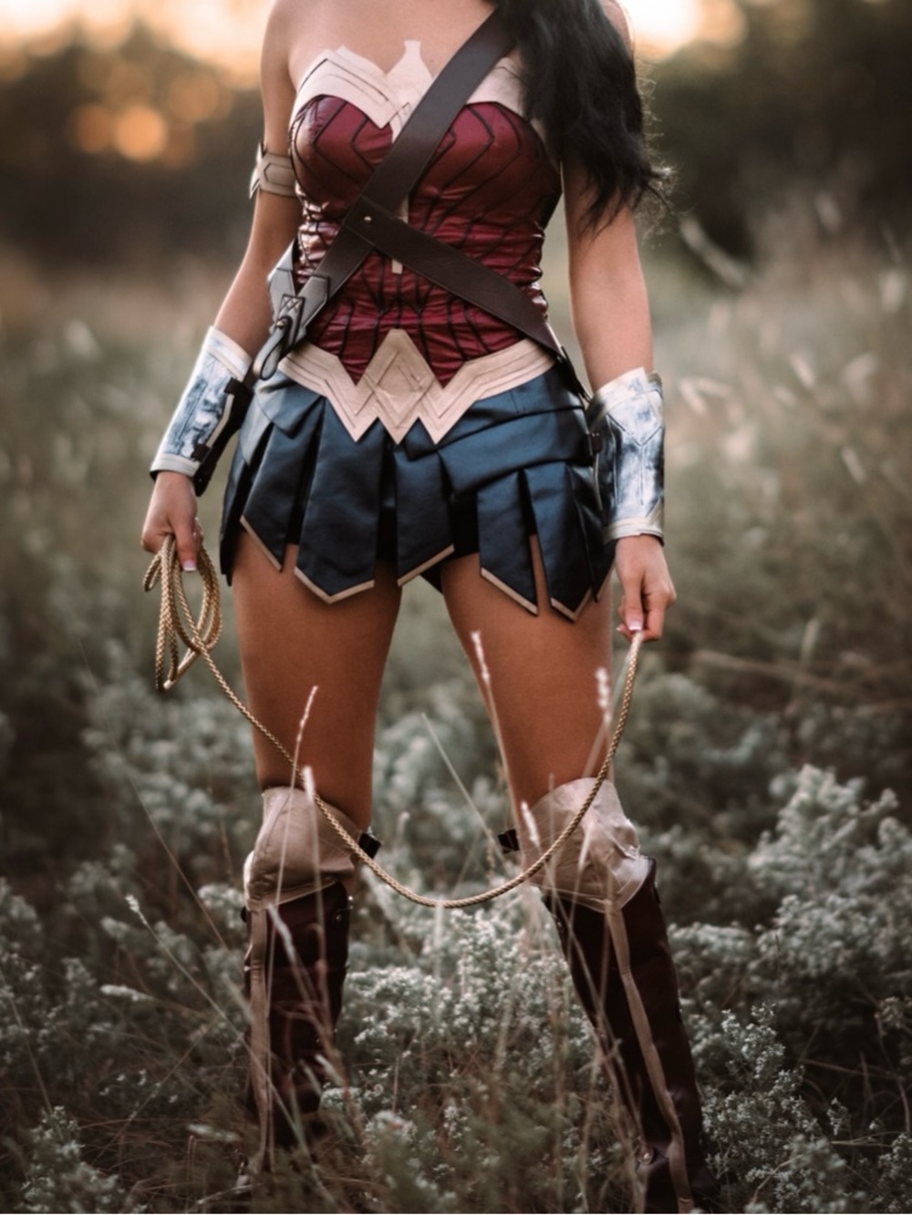 Wonder Woman costume - genuine leather from Etsy handmade custom